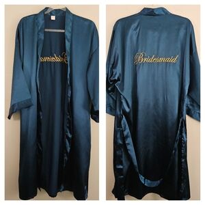 Bridesmaid Satin Silky Robe Size Large